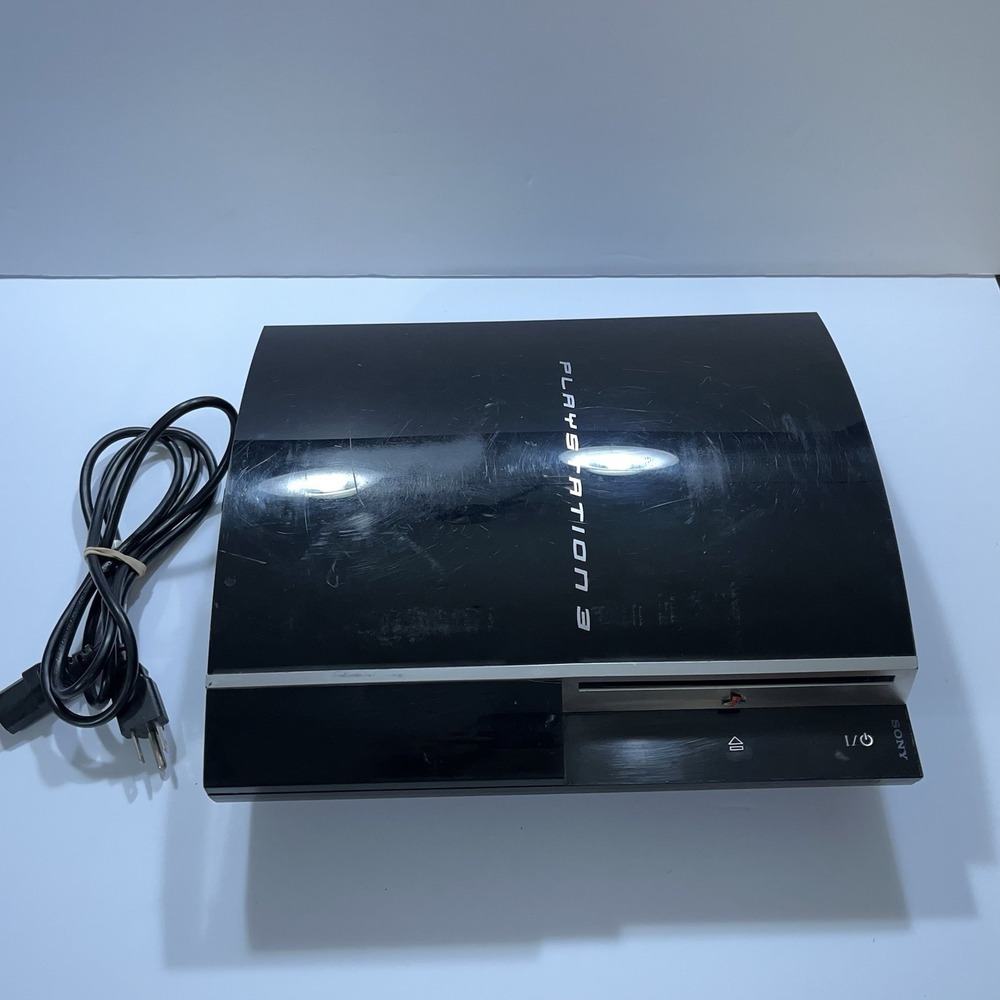 Sony PlayStation 3 PS3 Console + Power Cord CECHK01 Parts Or Repair Red Light